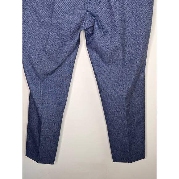 PT Torino Super 100's Fleece Wool Gentleman Fit Trouser Pants Blue Men's Size 54 - Picture 9 of 14
